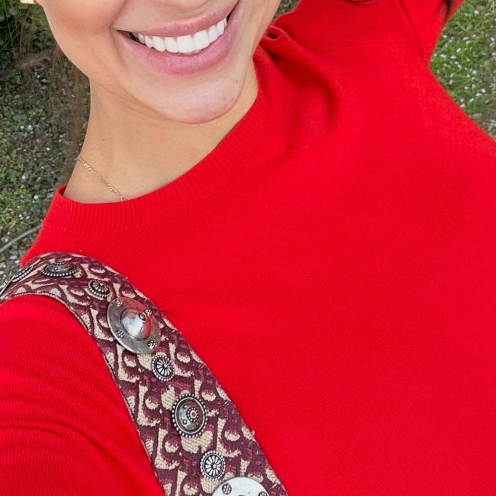 Zara Women's Red Long Sleeve Top - Picture 4 of 7
